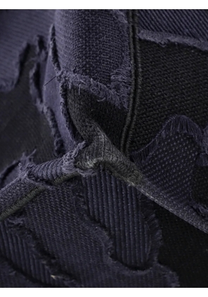 Christian Dior Pre-Owned Book Camouflage Embroidered Canvas Large tote bag - Blue