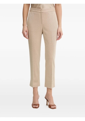 BOSS beige cropped trousers - Neutrals