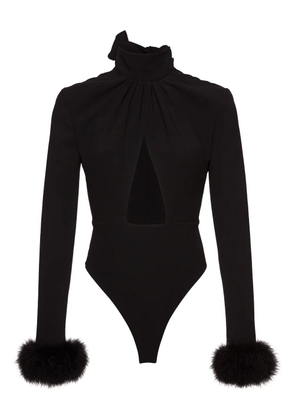 Magda Butrym tie-fastening neck bodysuit - Black