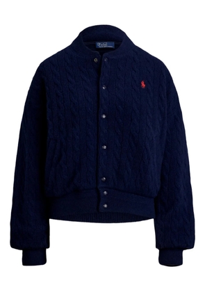 Polo Ralph Lauren cable-knit bomber jacket - Blue