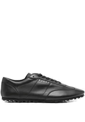 Marni Softy leather lace-up sneakers - Black