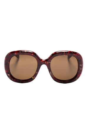 Chloé Eyewear oversized-frame sunglasses - Red