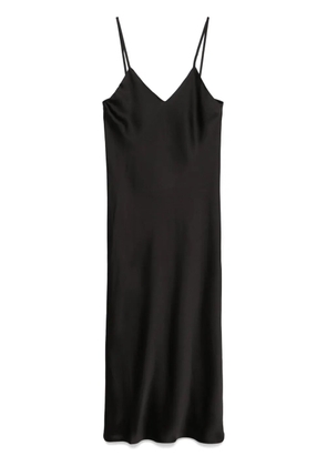 Norma Kamali bias-cut slip midi dress - Black