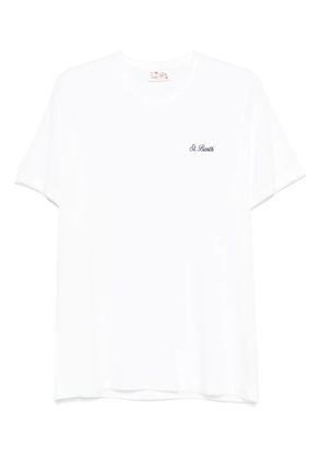 MC2 Saint Barth logo-embroidered T-shirt - White