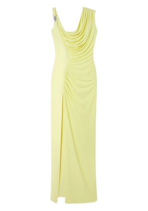 Versace Medusa '95 draped gown - Yellow