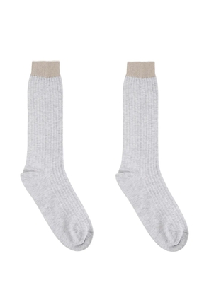 Eleventy ribbed socks - Grey