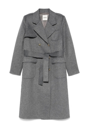 SANDRO double-breasted coat - Grey