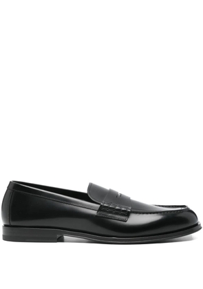Henderson Baracco penny-strap leather loafers - Black
