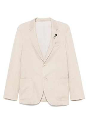 Lardini brooch-detail blazer - Neutrals