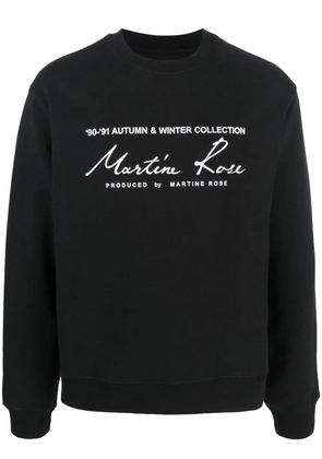Martine Rose slogan-print sweatshirt - Black