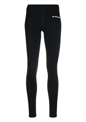 Jil Sander logo-print 7/8 leggings - Black