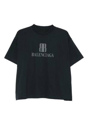 Balenciaga logo-print cotton T-shirt - Black