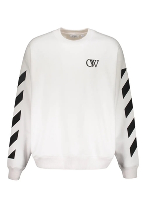 Off-White logo diagonal-stripes sweatshirt