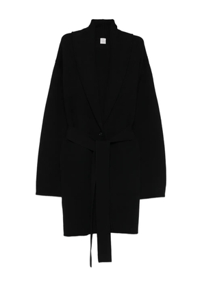 TOTEME shawl-lapel knitted coat - Black