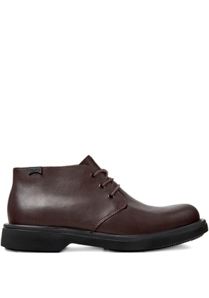 Camper Norman lace-up leather desert boots - Brown