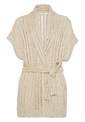 Brunello Cucinelli Dazzling cardigan - Neutrals