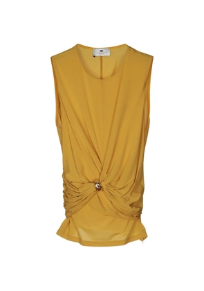 Elisabetta Franchi jewel-detail top - Yellow
