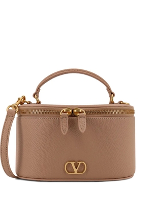 Valentino Garavani top-handle logo-detail tote bag - Neutrals