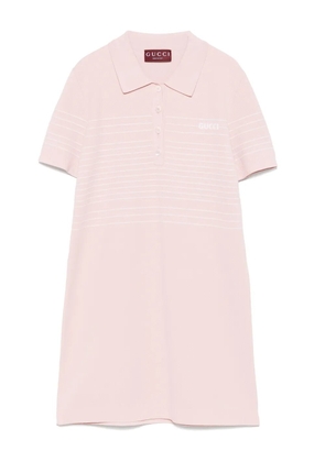 Gucci striped-detailing mini dress - Pink