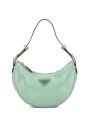 Prada Pre-Owned Arque Half Moon Leather Small hobo bag - Green
