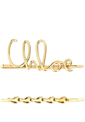 Chloé Iconic hair clips - Gold
