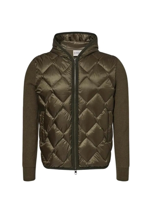 Moncler hooded quilted jacket - Green