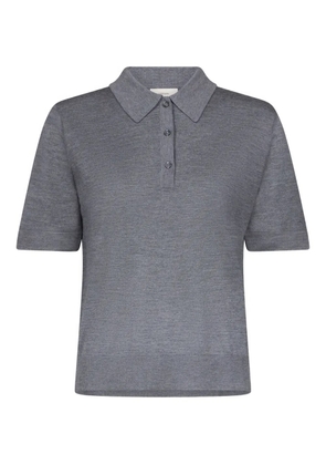 LouLou de Saison Migo ribbed polo shirt - Grey