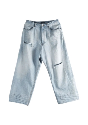 Balenciaga belt-loop distressed jeans - Blue