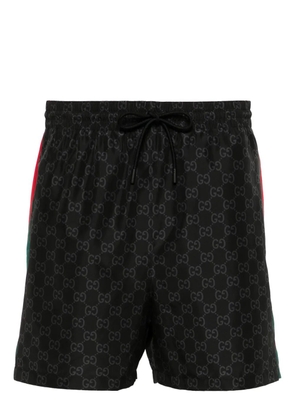 Gucci GG Supreme-print swim shorts - Black
