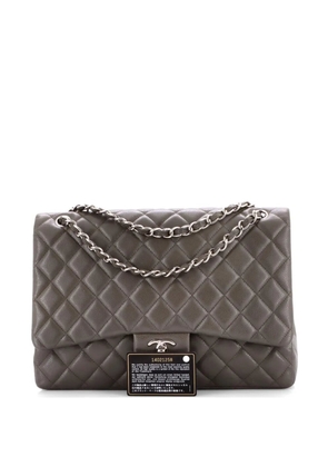 CHANEL Pre-Owned Classic Single Flap Bag Quilted Caviar Maxi shoulder bag - Grey