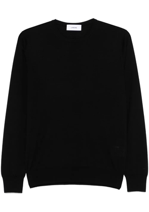 Lardini fine-knit sweater - Black