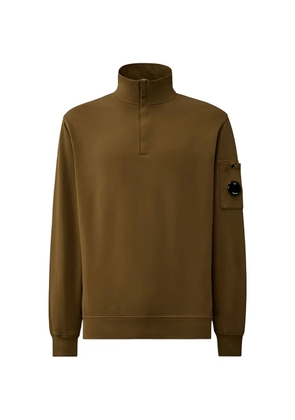 C.P. Company polo-collar sweatshirt - Brown