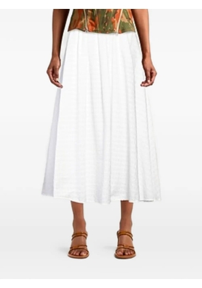 MSGM ruffled mid skirt - White