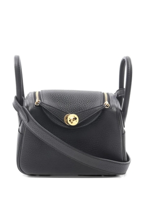 Hermès Pre-Owned 2023 mini Lindy leather tote bag - Black