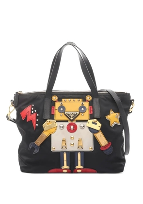 Prada Pre-Owned 2010s Robot embellished tote bag - Black