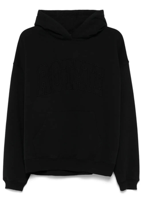 ROTATE BIRGER CHRISTENSEN logo-embroidered hoodie - Black