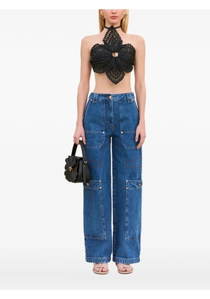 Cult Gaia Darlena crochet top - Black