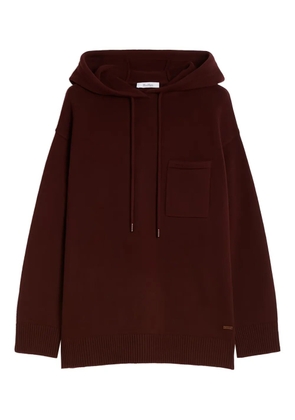 Max Mara chest-pocket hoodie - Red