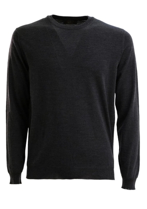 Zanone round-neck long-sleeve sweater - Grey