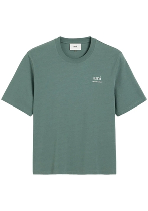 AMI Paris logo-print T-shirt - Green