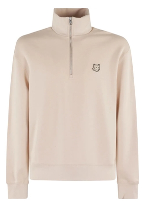 Maison Kitsuné logo patch sweatshirt - Neutrals
