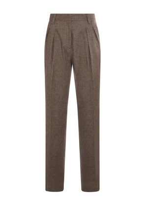 Antonelli herringbone trousers - Brown