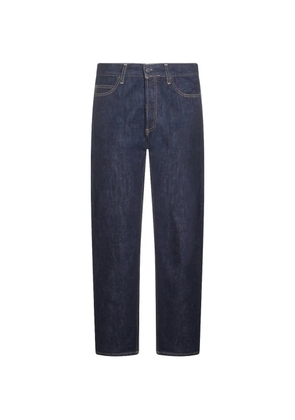 Carhartt WIP logo-patch straight-leg jeans - Blue