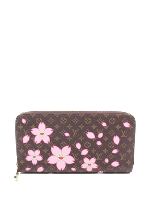 Louis Vuitton Pre-Owned x Murakami 2010s monogram cherry blossom wallet - Brown