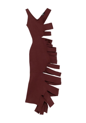 Mugler cut-out dress - Red