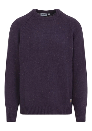 Carhartt WIP speckled raglan sweater - Purple