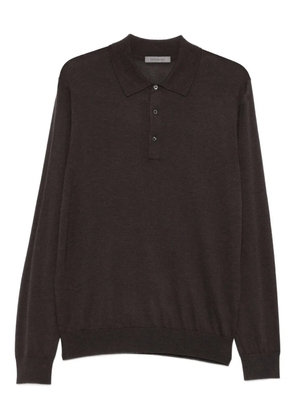 Corneliani polo-collar sweater - Brown