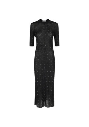 Rabanne embellishment-detail maxi dress - Black