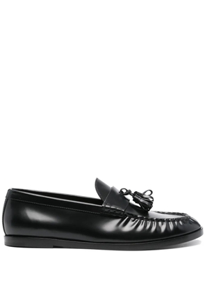 The Row tassel-detail leather loafers - Black