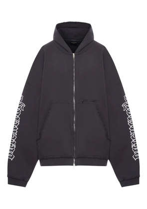 Balenciaga distressed-sleeve hoodie - Grey